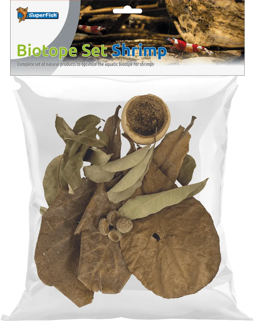 SuperFish BIOTOPE SET SHRIMP листья катаппы