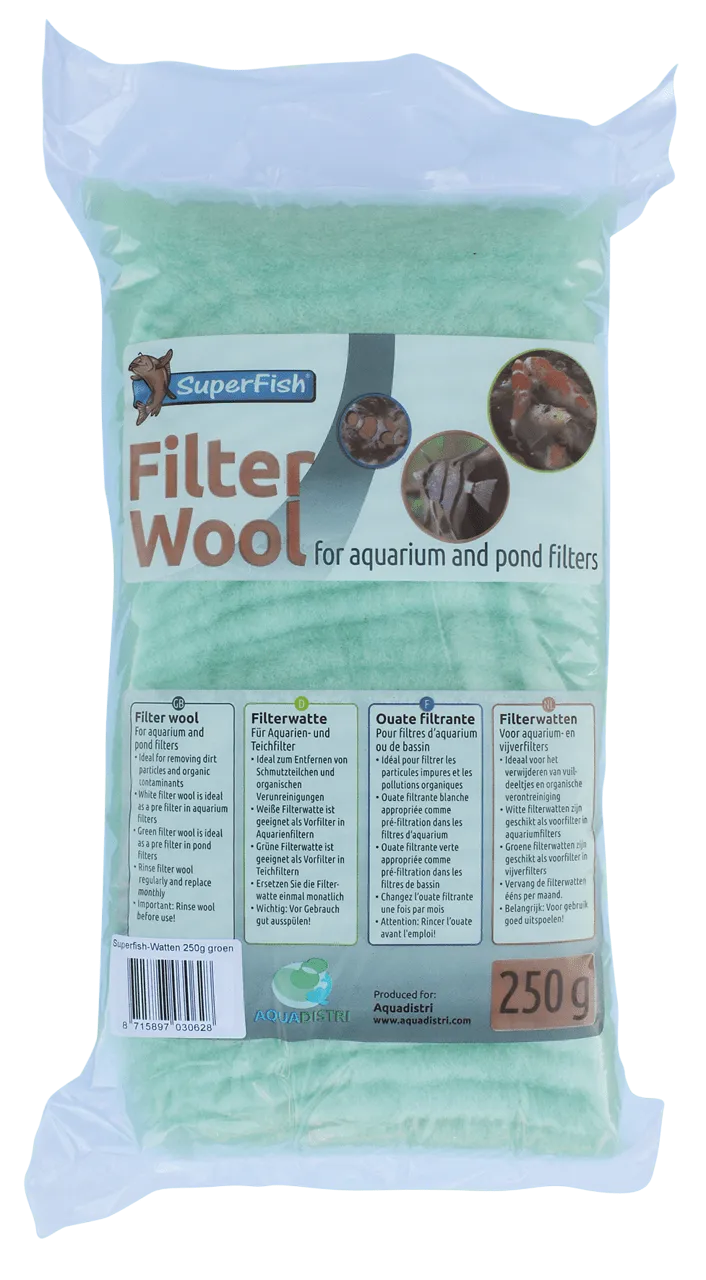 SuperFish FILTER COTTON GREEN 250 г фильтровальная вата