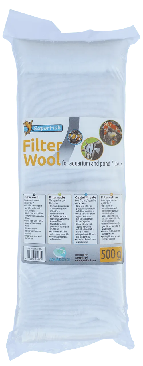 SuperFish FILTER COTTON WHITE 500 г фильтровальная вата