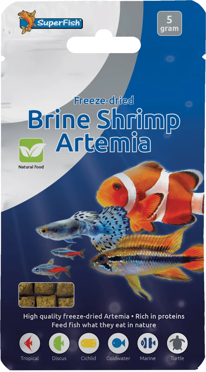 SuperFish FREEZE DRIED BRINE SHRIMP 5 г сублимированный корм артемия для рыб