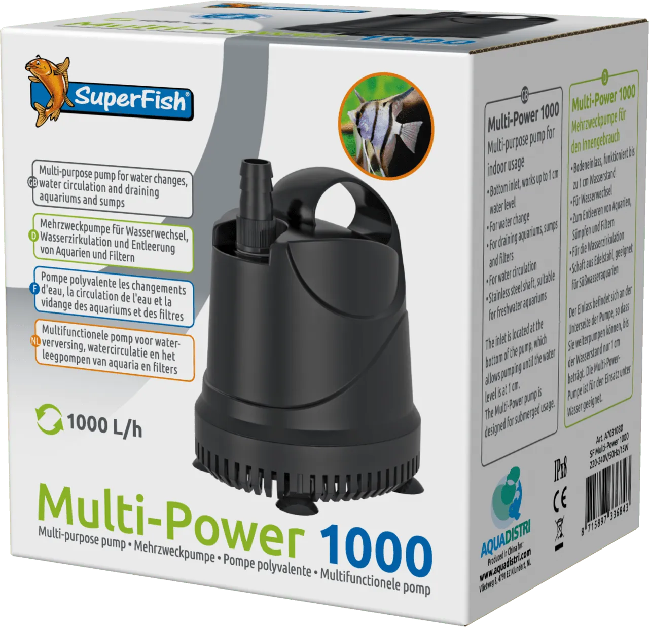 SuperFish MULTIPOWER 1000 л/час насос