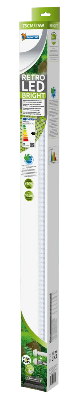 SuperFish RETRO LED BRIGHT T8-JT5 75 см/25 W для роста растений лампа светодиодная