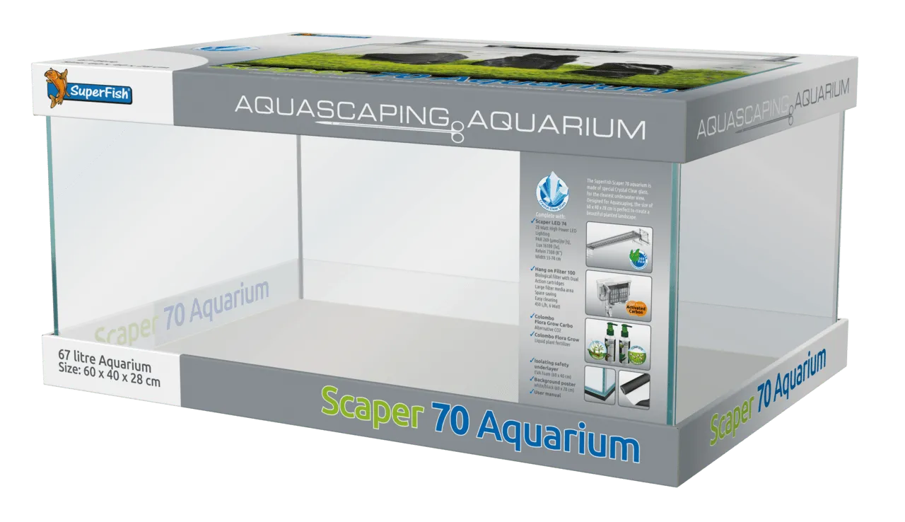 SuperFish Scaper 70 для акваскейпинга аквариумный набор, 70 л