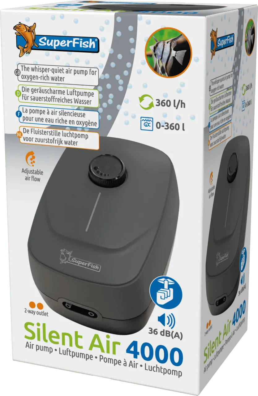 SuperFish SILENT AIR 4000 компрессор сверхтихий двухканальный