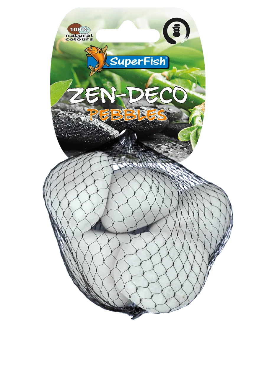 SuperFish ZEN PEBBLE MEDIUM WHITE 450 г украшения для аквариума
