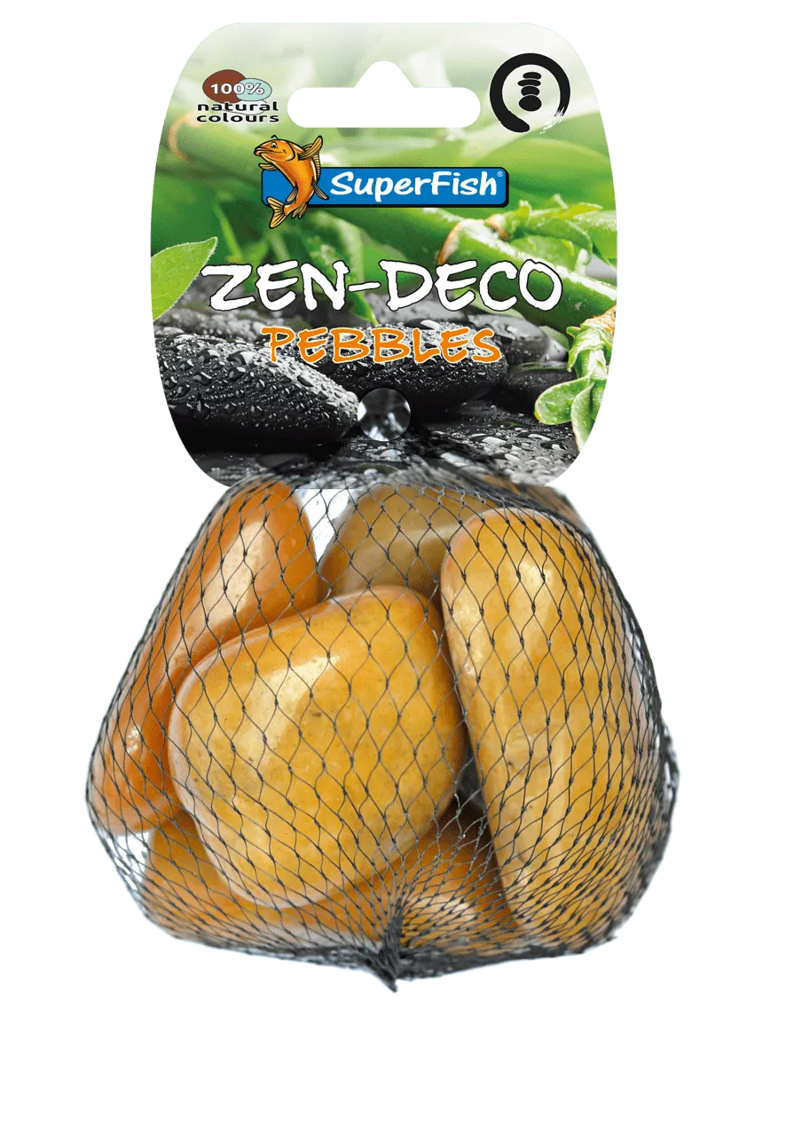 SuperFish ZEN PEBBLE MEDIUM YELLOW 450 г украшения для аквариума