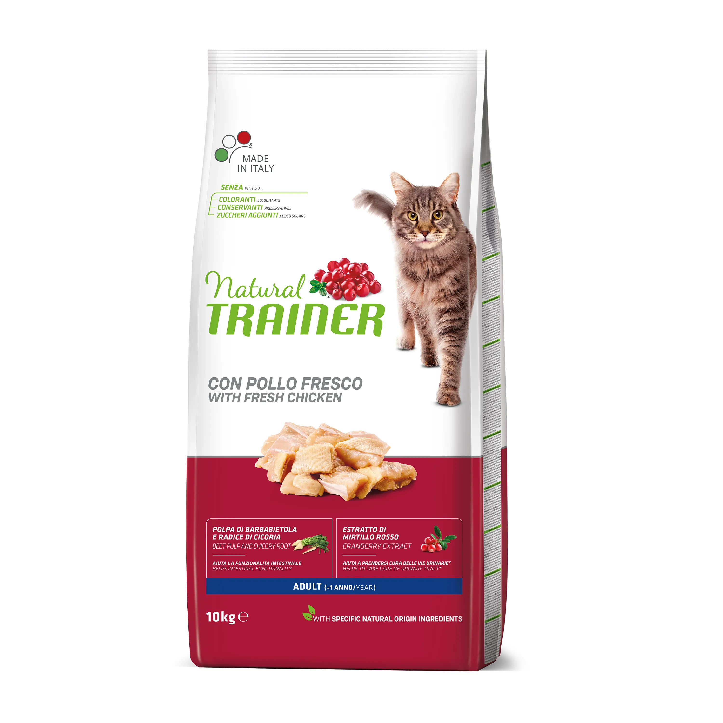 Trainer Natural Cat Adult with Fresh Chicken сухой корм со свежей курицей для взрослых кошек - 10 кг