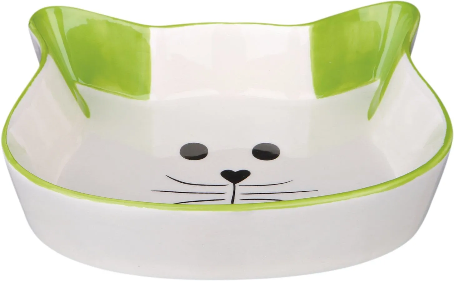 Trixie Миска для кошек, в форме кошачьей мордашки, керамическая, 12 см, 250 мл