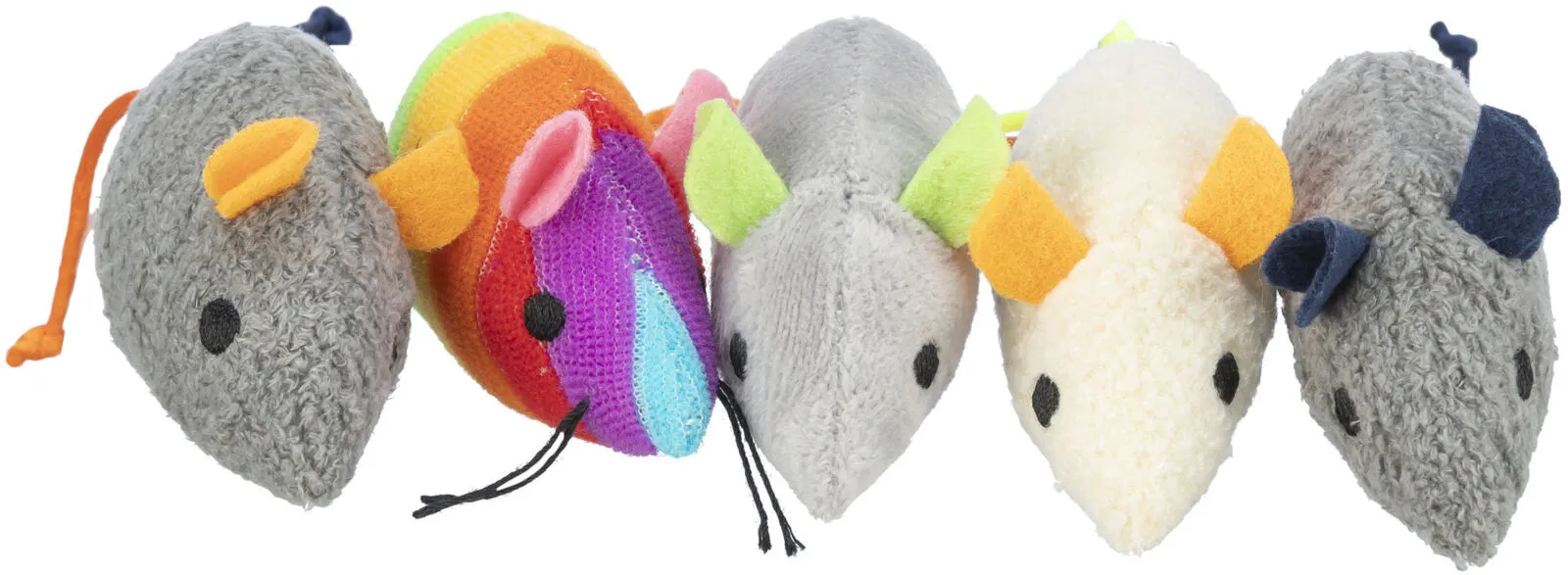 Trixie Игрушка для кошек мышь плюшевая с кошачьей мятой, 7 см