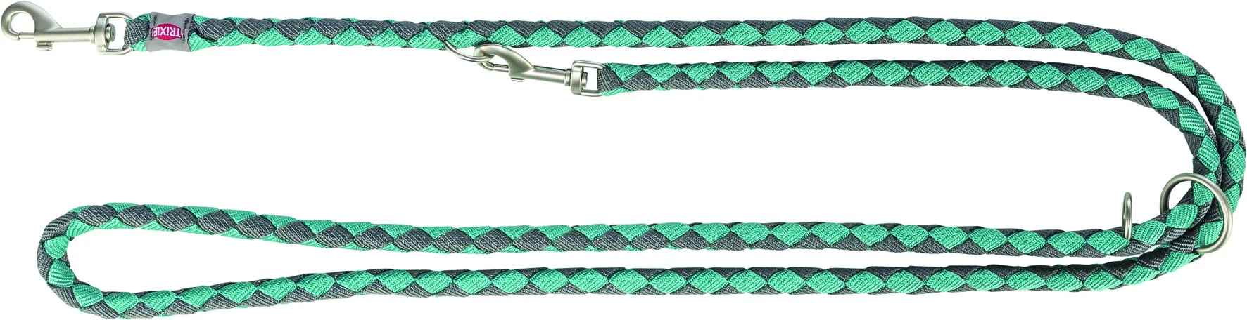 Trixie Cavo поводок регулируемый S–M 2,00 м х 12 мм аква/графит