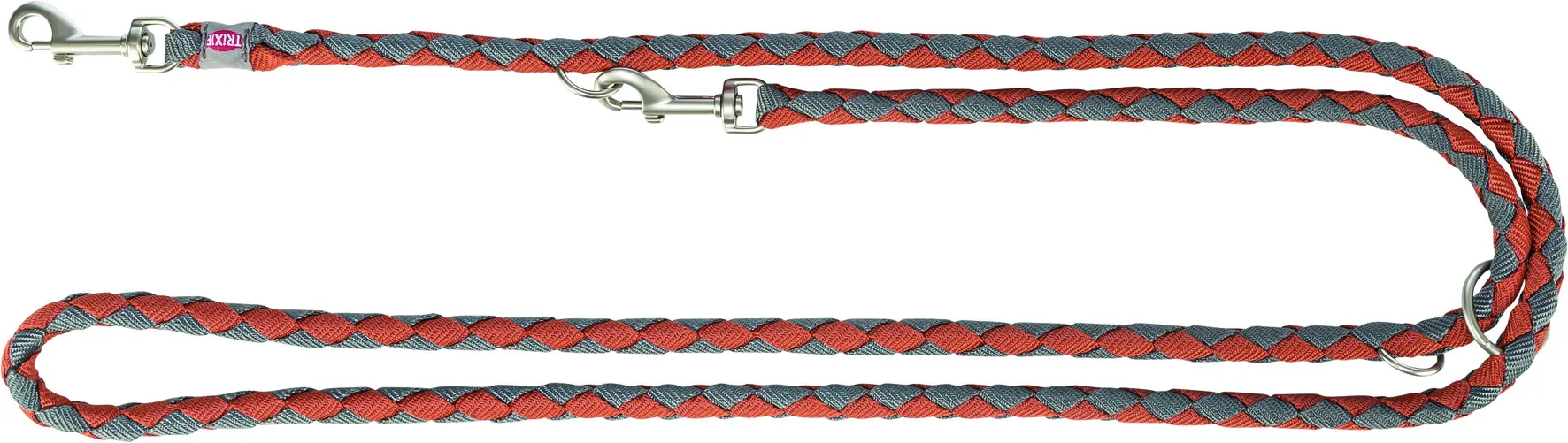 Trixie Cavo поводок регулируемый S–M 2,00 м х 12 мм рыжий/графит