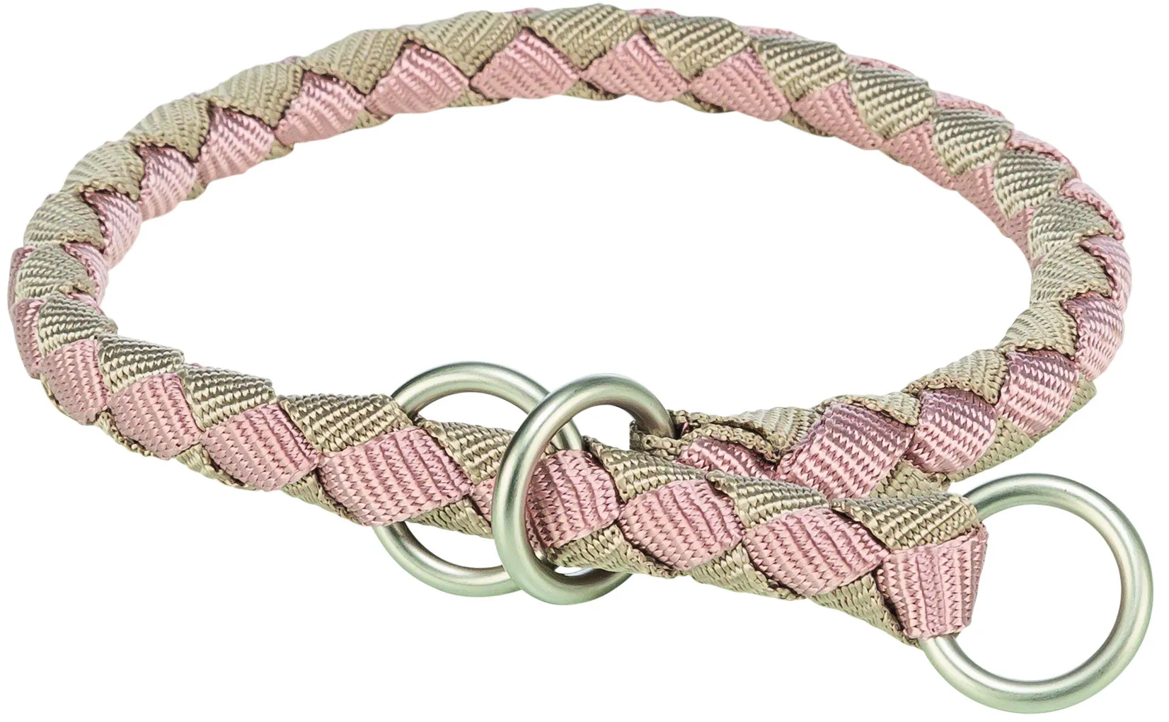 Trixie Cavo ошейник полуудавка для собак XS–S 25–31 см d 12 мм розовый/песочный