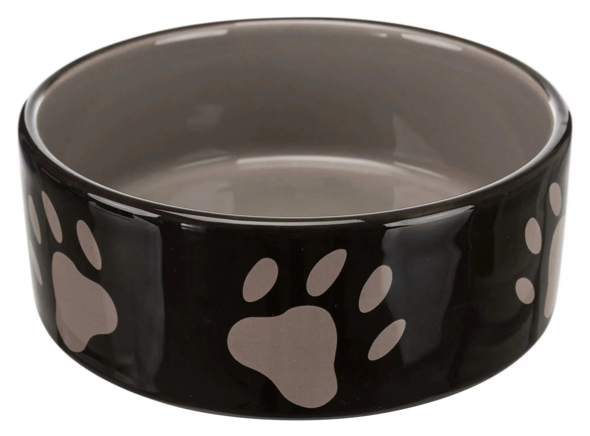 Trixie Миска для собак, керамическая, с лапками, 12 см, 300 мл (коричневая)