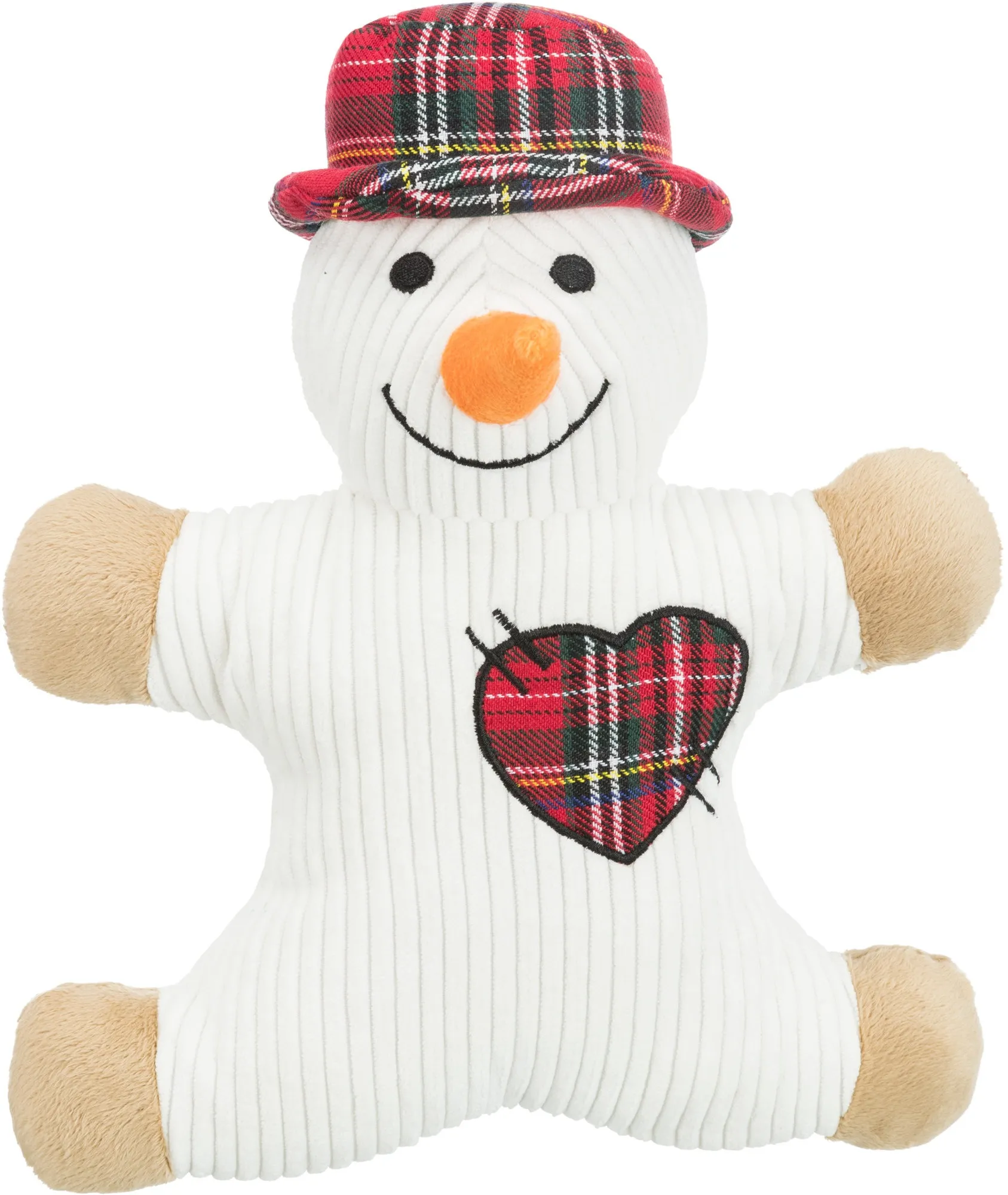 Trixie Christmas игрушка для собак, рождественский Санта-Клаус и Снеговик 29 см, 6 шт