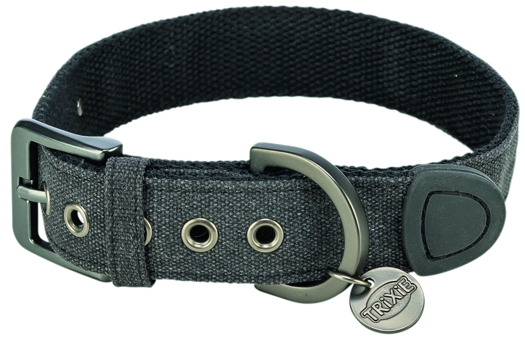 Trixie CityStyle ошейник экстраширокий для собак хлопок L 45–52 см 30 мм черный