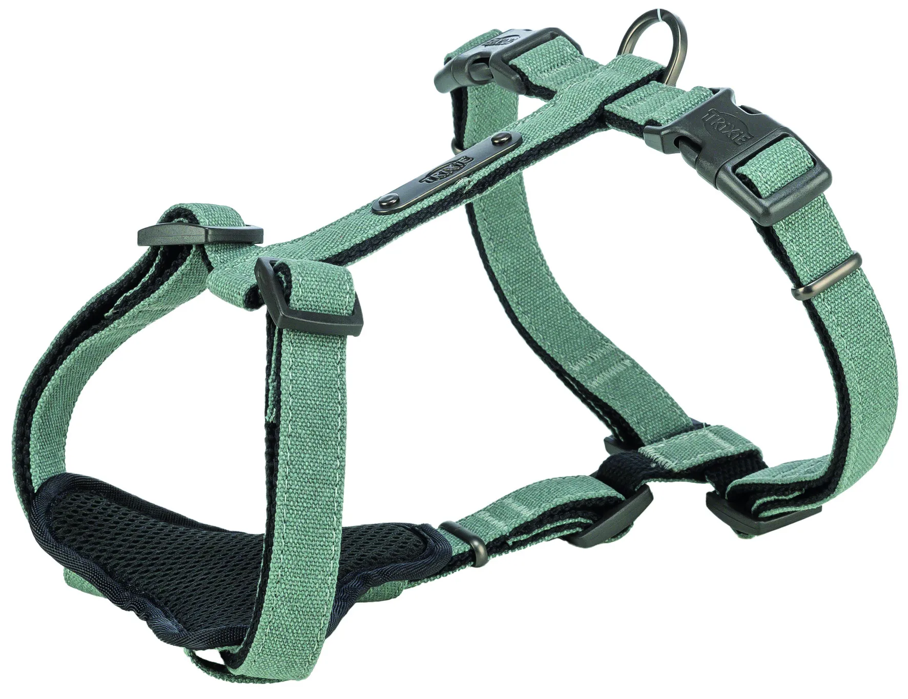 Trixie CityStyle H-harness шлея для собак хлопок L–XL 75–120 см 25 мм светло-зеленый
