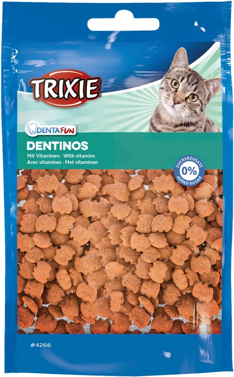 Trixie Витамизированное лакомство Denta Fun Dentinos для кошек для здоровья зубов 50 г