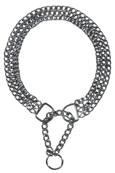 Trixie Ошейник-удавка для собак, тройной, хромированный, 60 см / 2,5 мм
