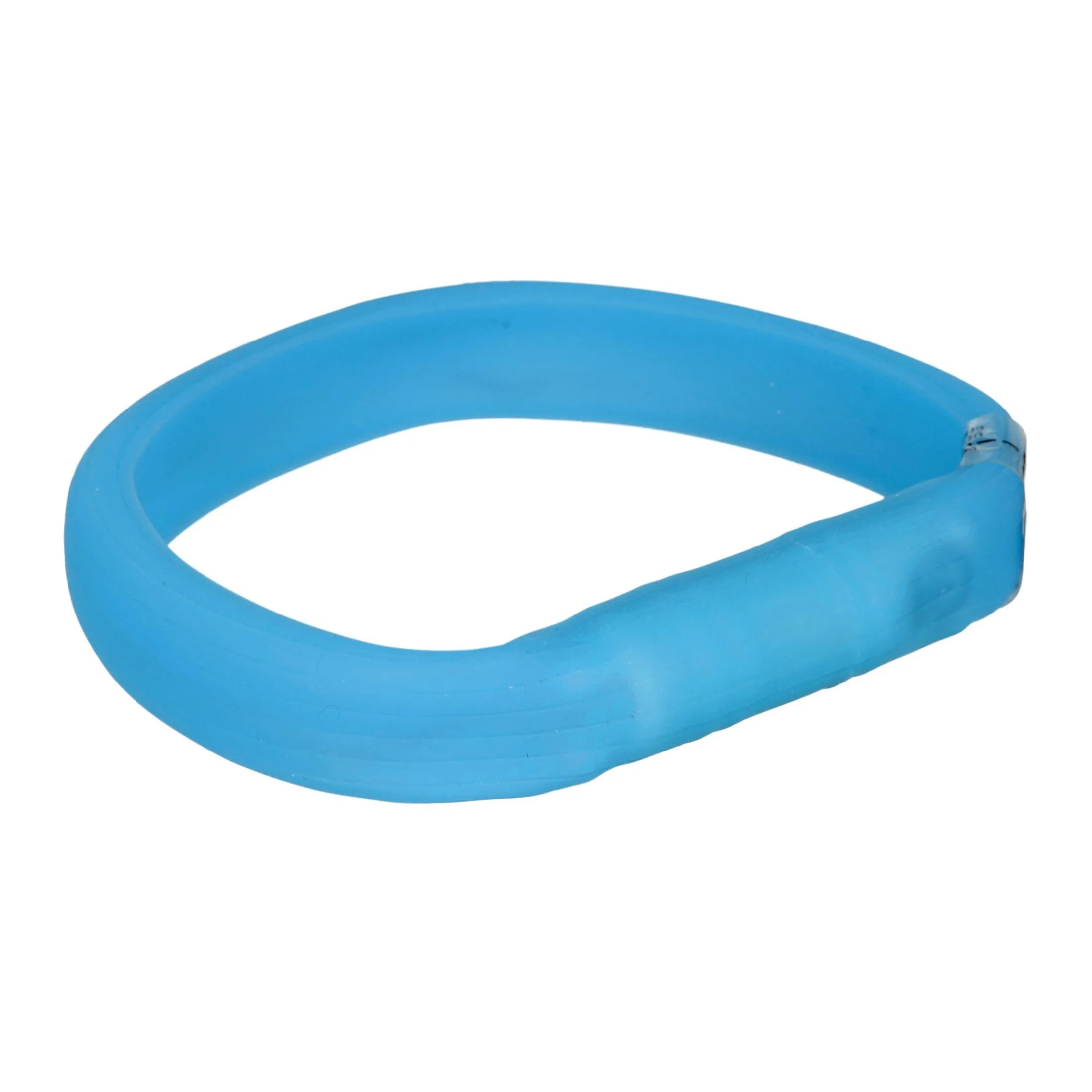 Trixie Flash ошейник для собак, силиконовый, с подсветкой и USB, M-L: 50 см/30 мм, синий