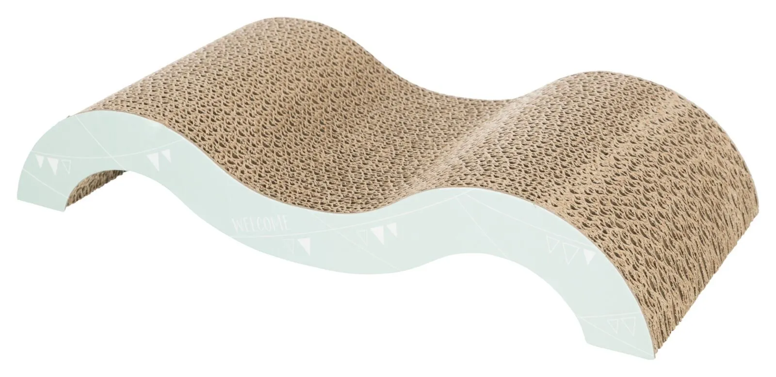 Trixie Царапка Junior для котят, картон, 38х7х18 cм (светло-сиреневая/мятная)