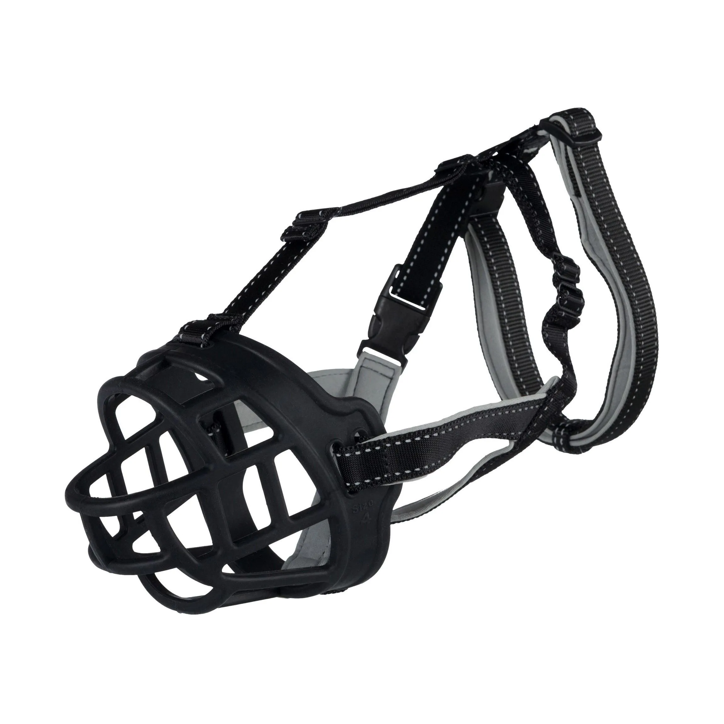 Trixie Muzzle Flex намордник для собак, силиконовый, L-XL (черный)