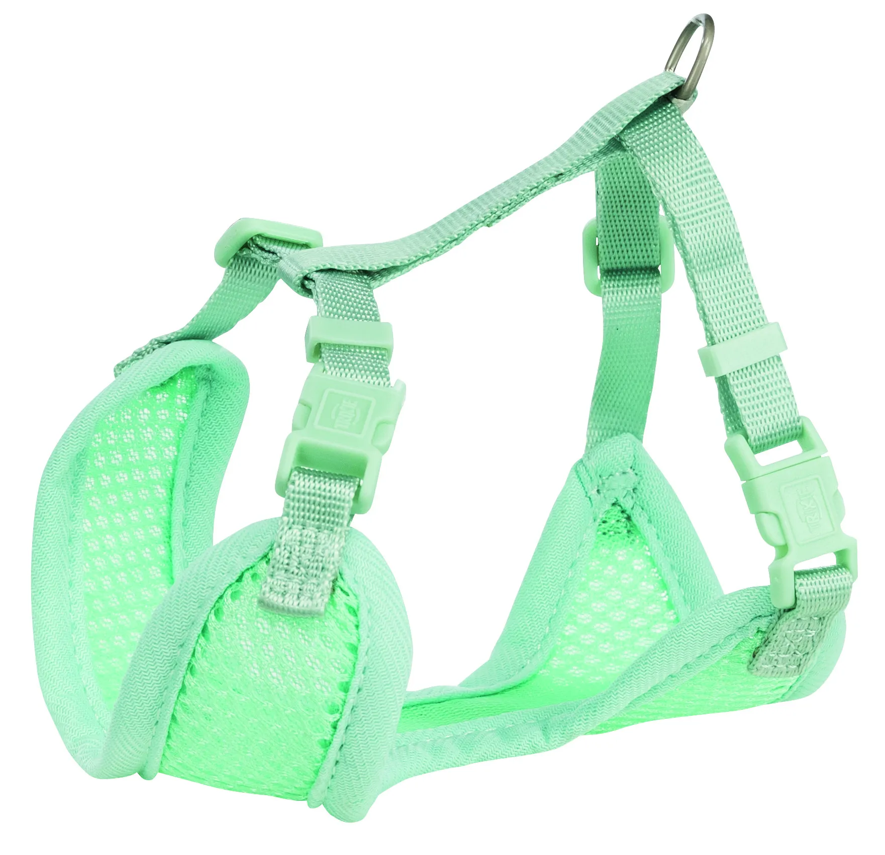 Trixie Шлея с поводком для щенков S–M 26–34 см х 10 мм 2,00 м мятный