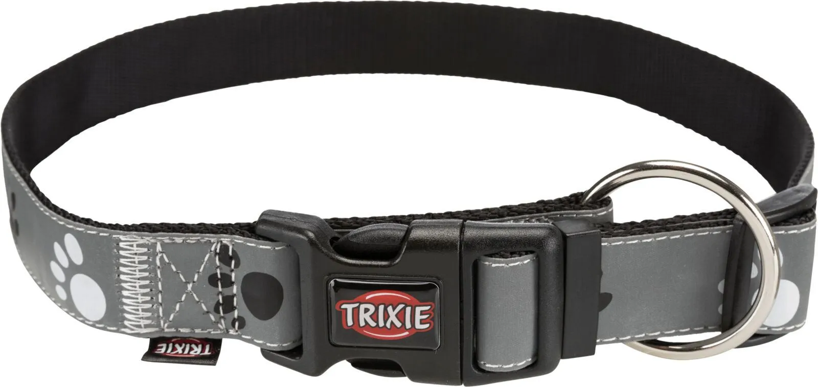 Trixie Silver Reflect нашийник для собак, світловідбиваючий, L-XL: 40-65 см/25 мм, сірий