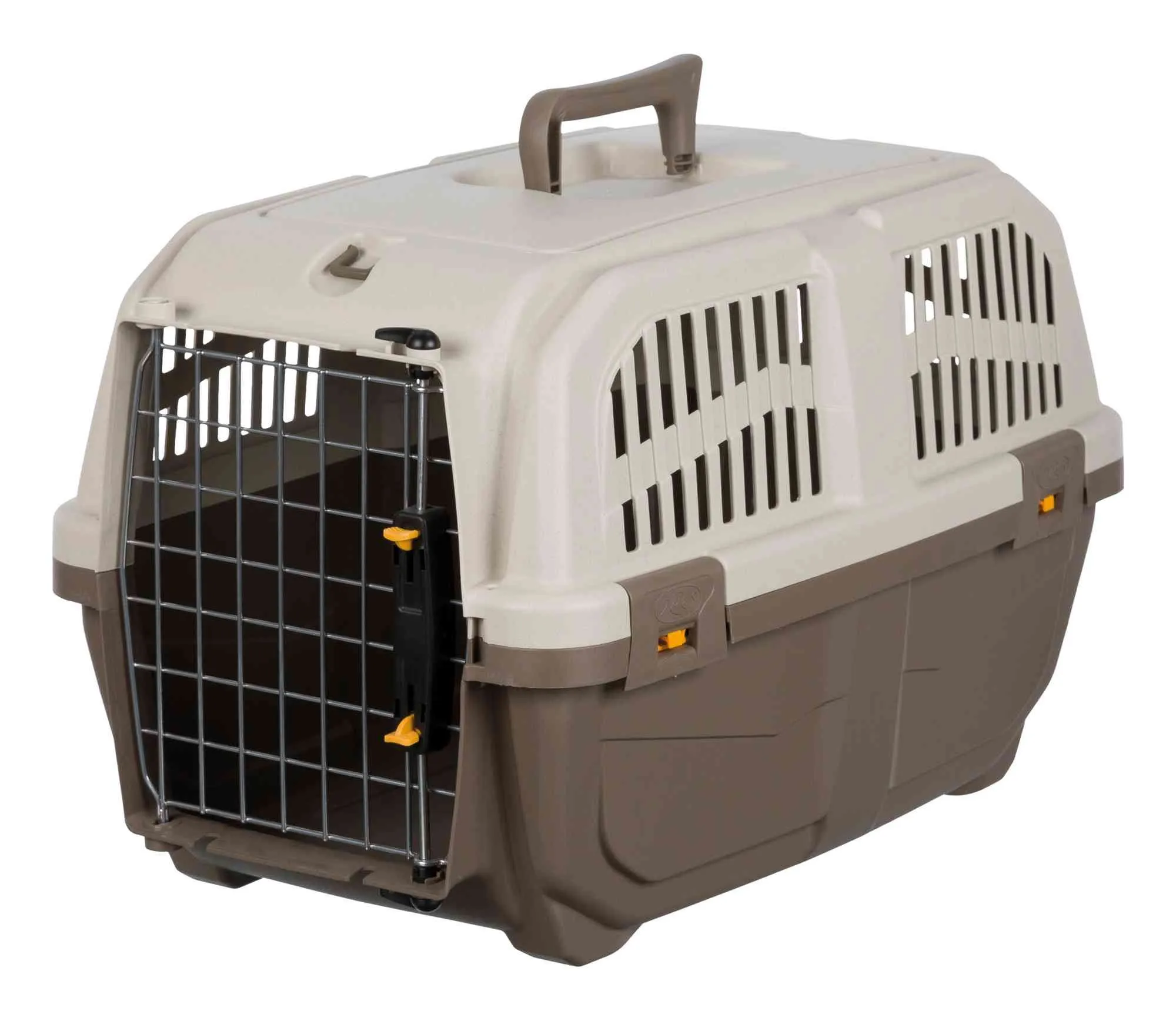 Trixie Переноска Skudo 2 для собак до 18 кг пластиковая коричневая 35 x 36 x 55 см