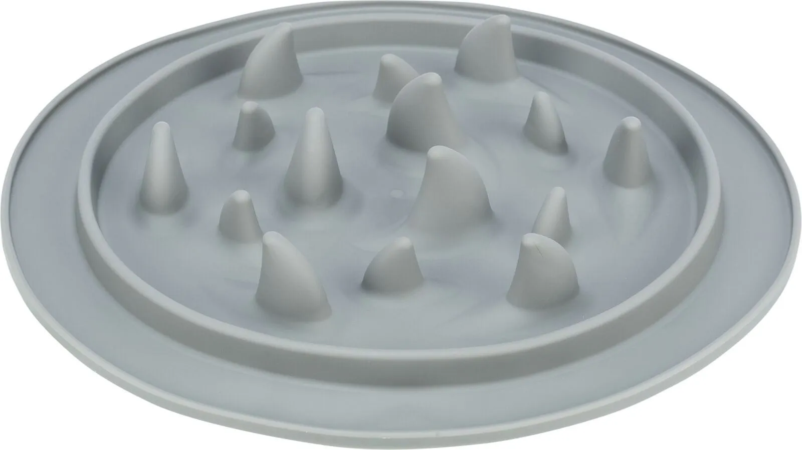 Trixie Коврик Медленное кормление для собак, термопластиная резина, d-24 см (серый)