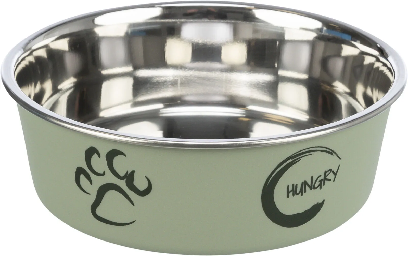 Trixie Миска для собак, из нержавеющей стали и пластика 2,2 л, 23 см