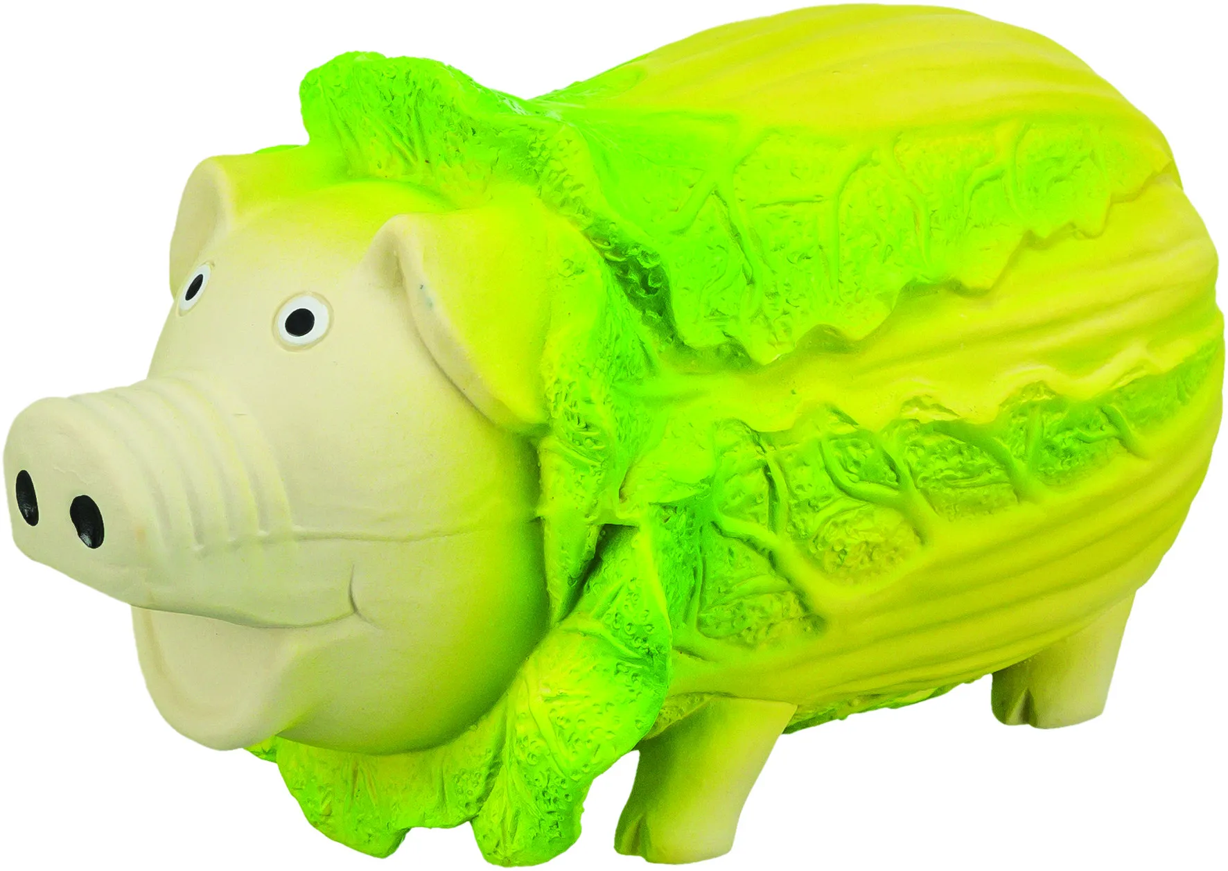 Trixie Игрушка Капустная свинка латекс для собак 23 см светло-зеленая