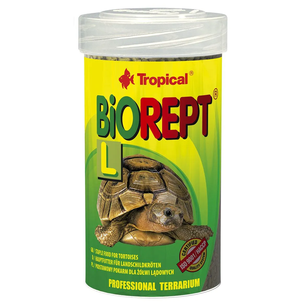 Tropical Biorept, L, 100 мл/28 г, корм для сухопутных черепах, выращиваемых в террариуме, палочки
