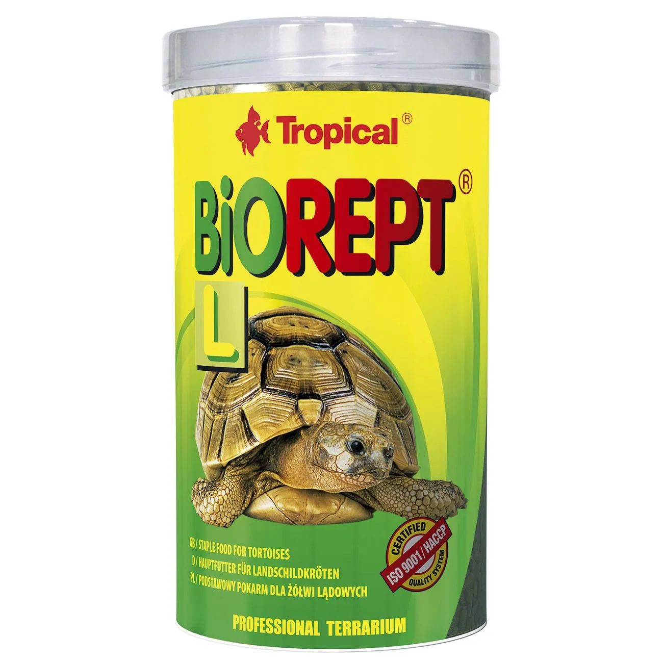 Tropical Biorept, L, 500 мл/140 г, корм для сухопутных черепах, выращиваемых в террариуме, палочки