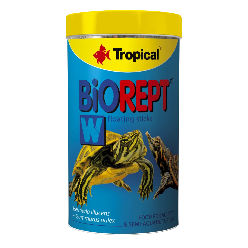 Tropical Biorept, W, 250 мл/75 г, корм для всеядных и мясоядных земноводных и водных черепах