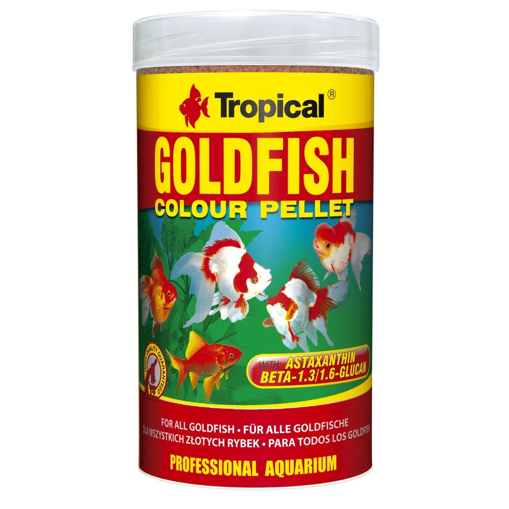 Tropical Goldfish Color Pellet, 250 мл/90 г, корм для золотых рыбок, гранулы
