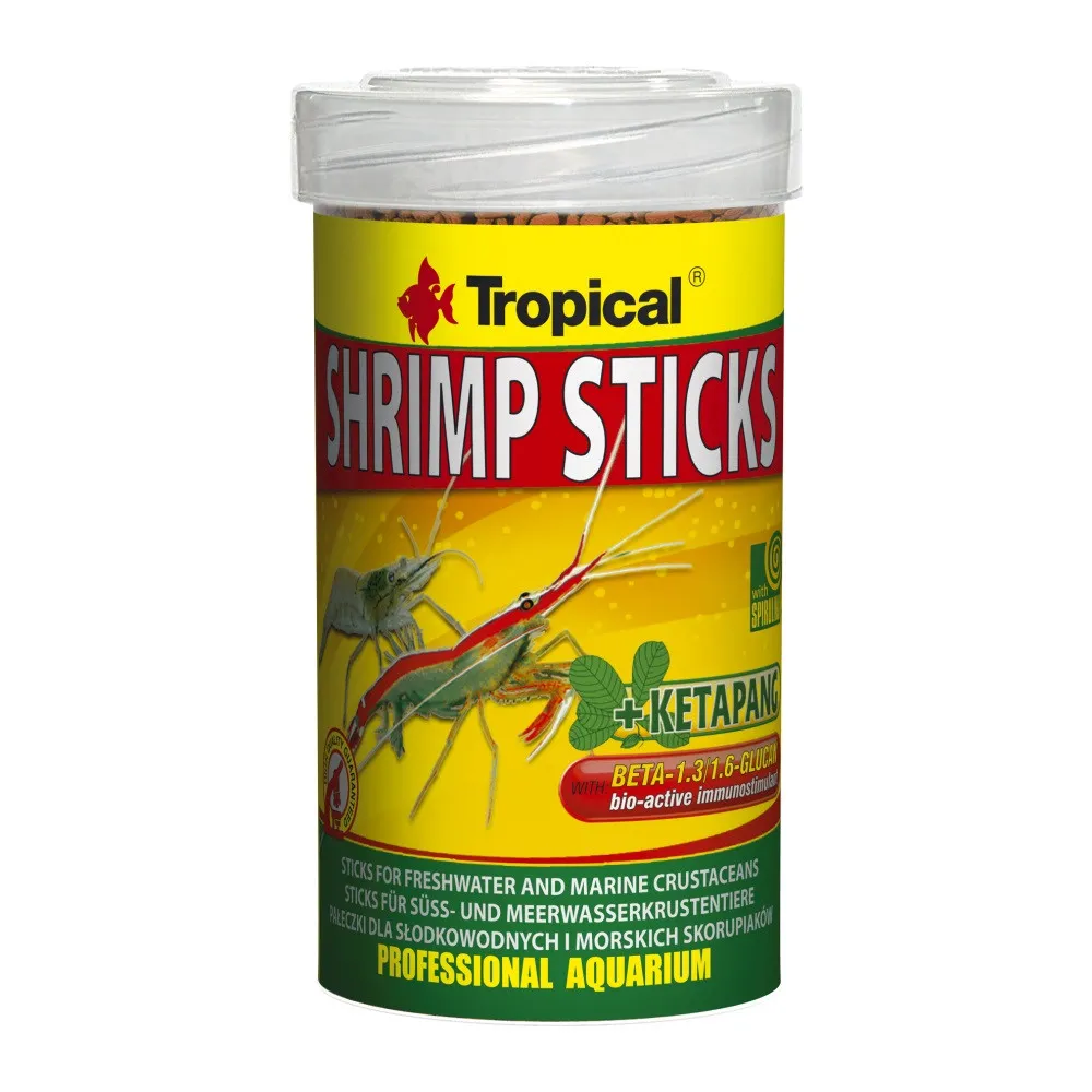 Tropical Shrimp Sticks, 100 мл/55 г, корм для креветок и раков, палочки