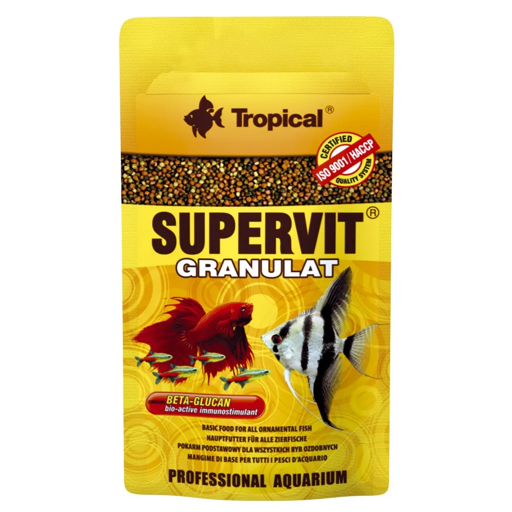 Tropical Supervit Granulat, 10 г, корм для всех аквариумных рыб