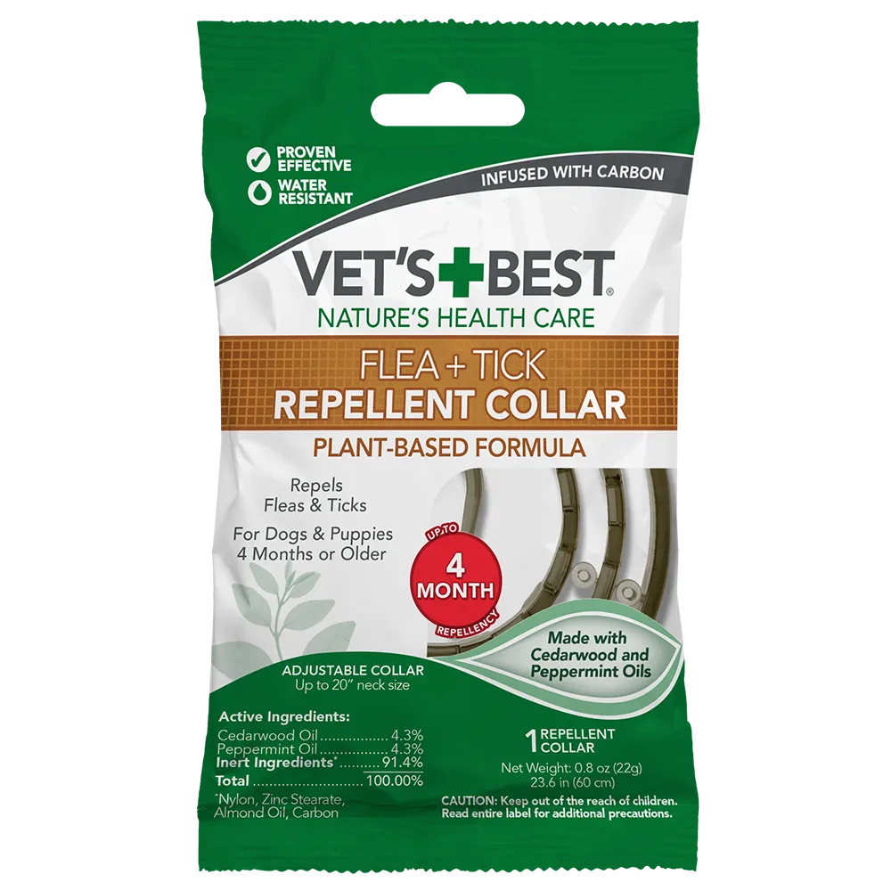 Vet's Best Dog Flea & Tick Repellent Collar ошейник для собак от блох и клещей - 60 см