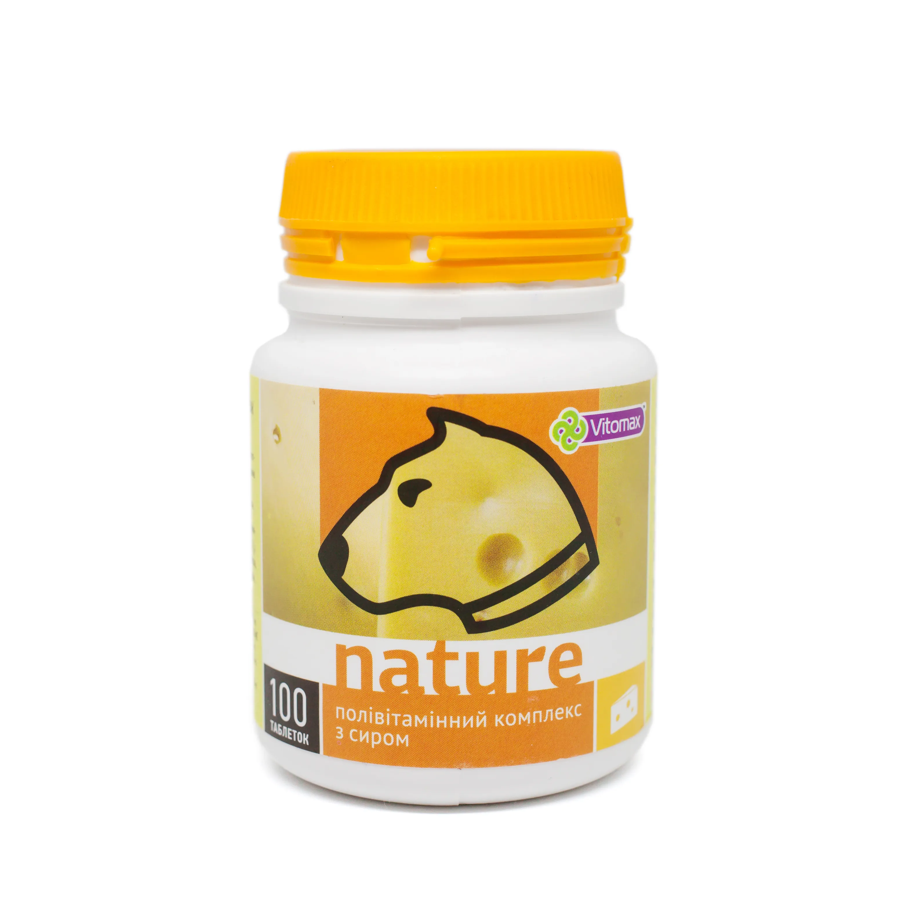 Vitomax Nature поливитаминный комплекс с сыром для собак (100 табл.)