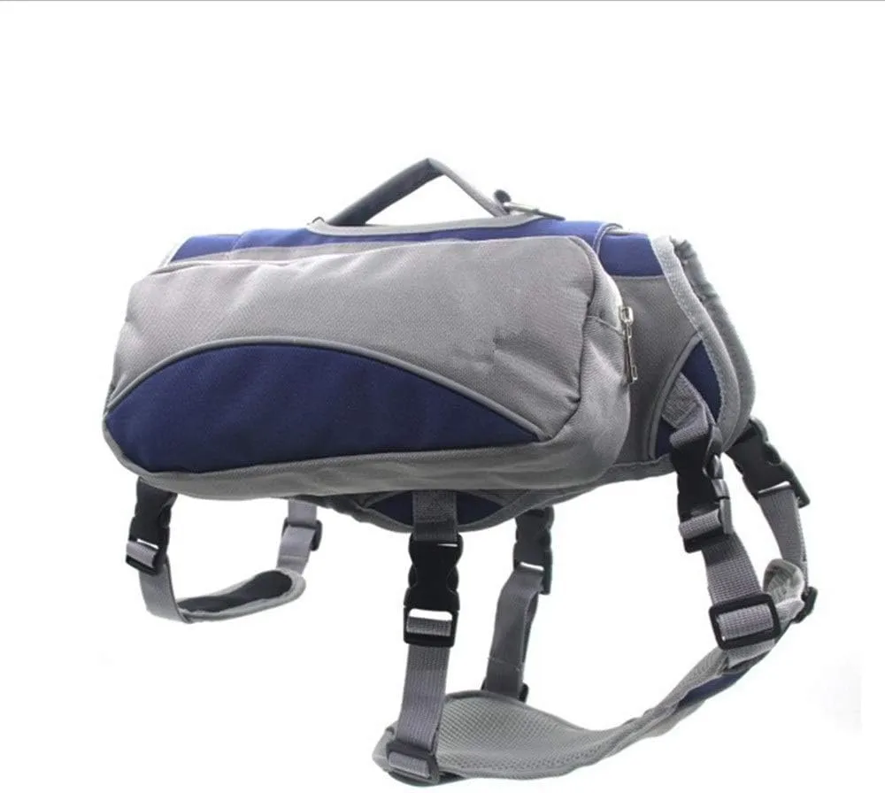 Voyager Pet Dog Bagpack M, сумка-седло для собак, синяя