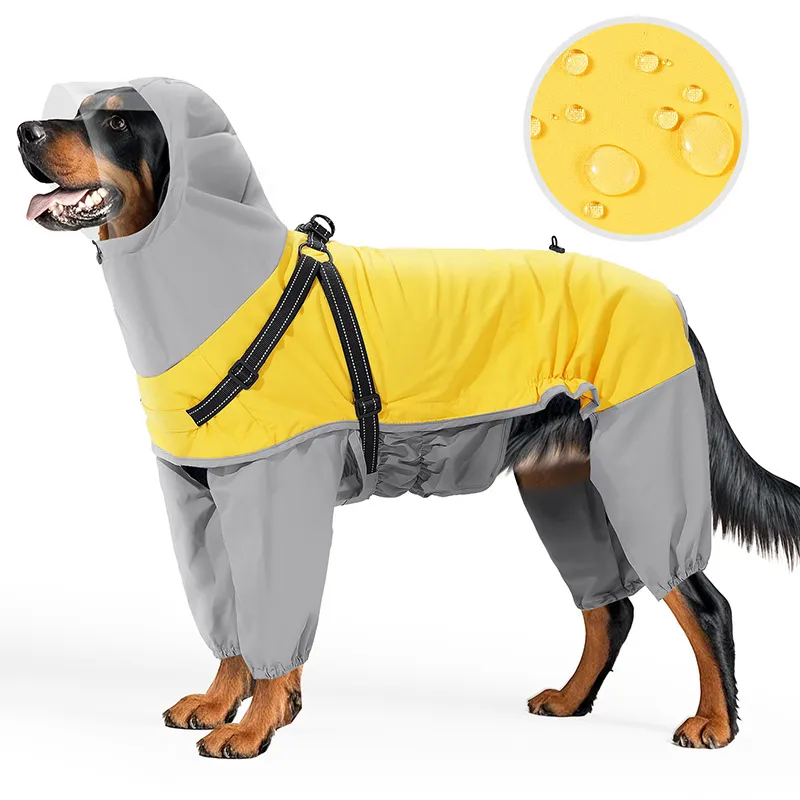 Wan Talk Dog Yellow Raincoat дождевик для собак с капюшоном (размер: S; цвет: Желтый)