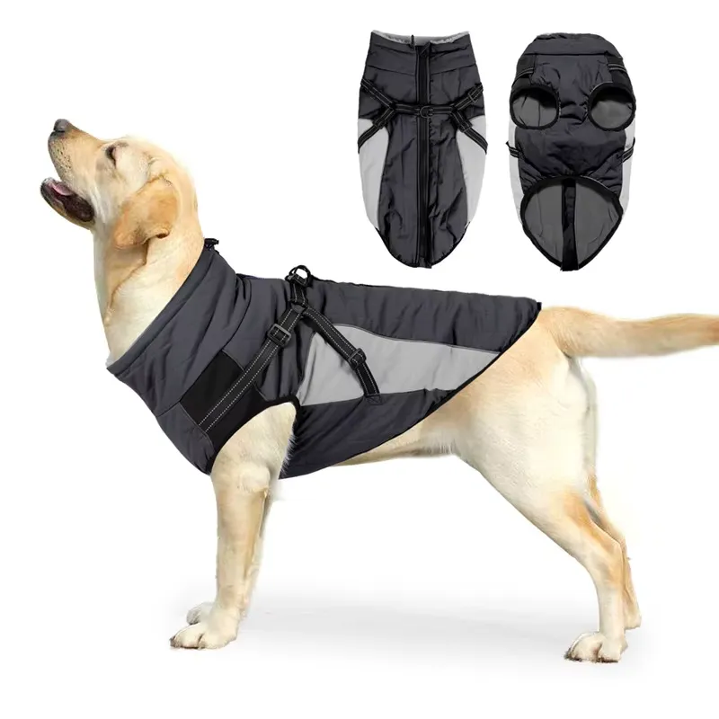 Wan Talk Designer Winter Black Dog Jacket водонепроницаемая куртка для собак (размер: M; цвет: Черный)