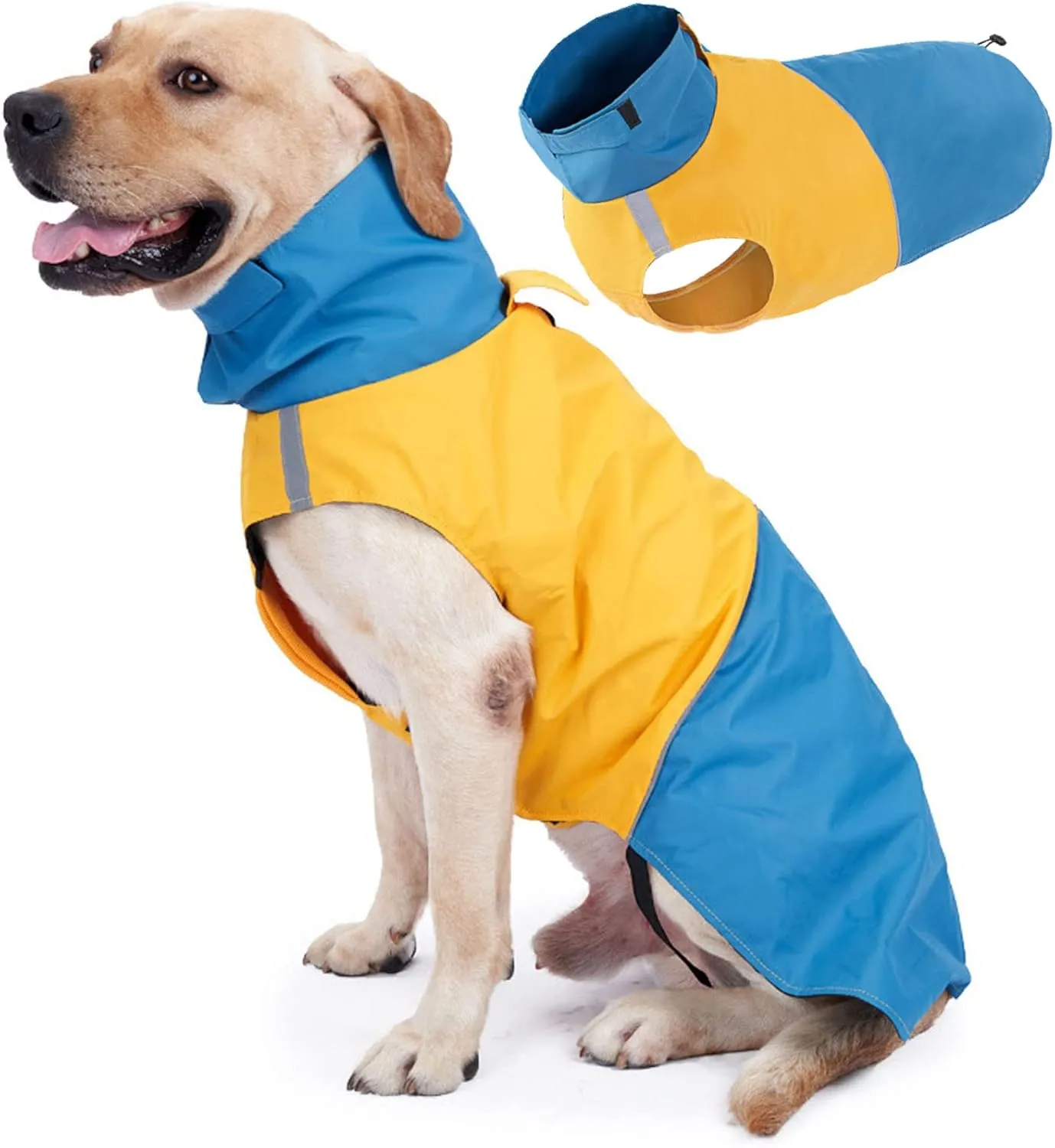 Wan Talk Ukraine водонепроницаемая куртка для собак (размер: L; цвет: Желтый; Синий)