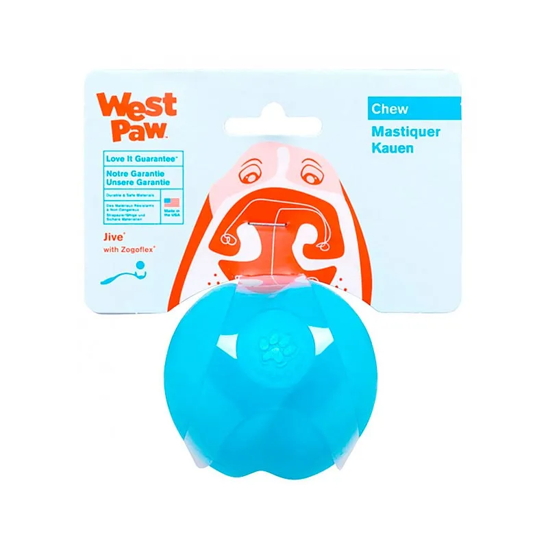 West Paw Jive Dog Ball XSmall Aqua игрушка для собак супер-мяч, малый (цвет: голубой; размер: XS 5 см)
