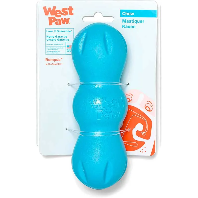 West Paw Rumpus Large Aqua игрушка для собак Румпус, большой (цвет: голубой; размер: L 16 см)