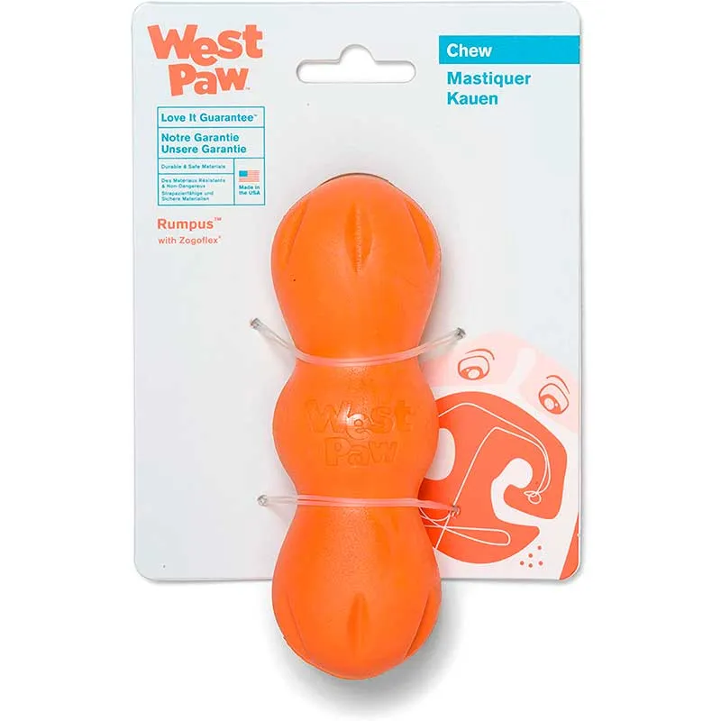West Paw Rumpus Small Tangerine игрушка для собак Румпус, малый (цвет: оранжевый; размер: S 13 см)