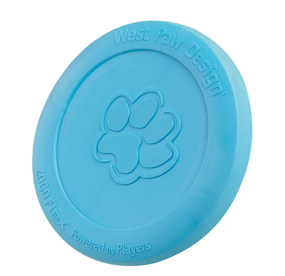 West Paw Zisc Flying Disc Small Aqua игрушка фрисби для собак, малая (цвет: голубой; размер: 17 см)